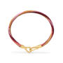 Life Armband oval 6 mm Berry 750 Gelbgold