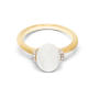 Amuleti Ring white Desert 750 Gelbgold mit Mondstein und Brillanten 48