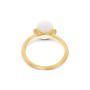 Amuleti Ring white Desert 750 Gelbgold mit Mondstein und Brillanten 48