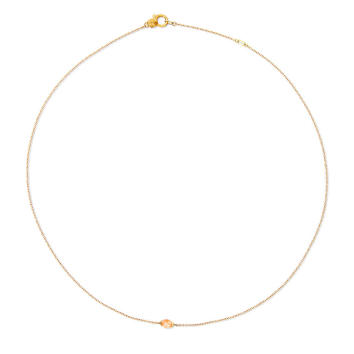 Amuleti Choker Petra 750 Gelbgold mit orangem Aventurin