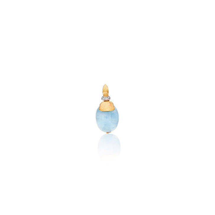 Amuleti Anhänger Azure 750 Gelbgold mit Aquamarin und Brillanten, klein