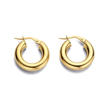 Minitials Bold Creolen 750 Gelbgold