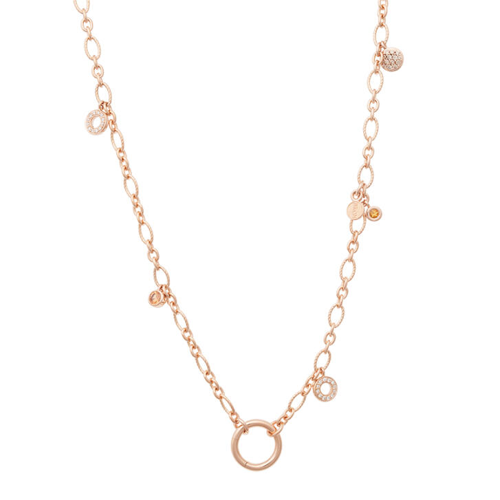 Bron Collier Joy 750 Roségold mit Brillanten und Saphiren inkl. Click-Ring