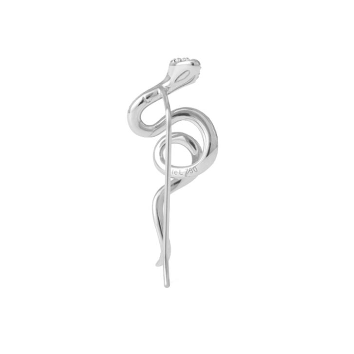 Snakes Earcuff 750 Weißgold mit Brillanten