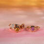 Bron Sprite Ring 750 Roségold mit Lemonquarz 5 mm