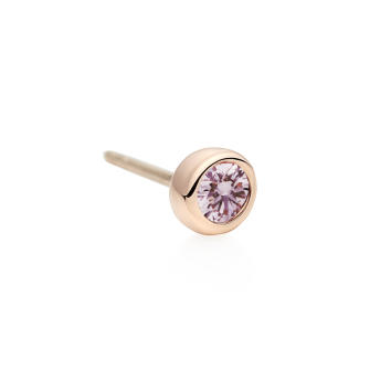 Confetti Espresso Ohrstecker 750 Roségold mit lila...