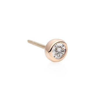 Confetti Espresso Ohrstecker 750 Roségold mit...
