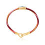 Life Armband oval 6 mm Berry 750 Gelbgold mit Evil Eye