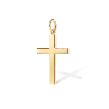 OL Cross Anhänger 750 Gelbgold