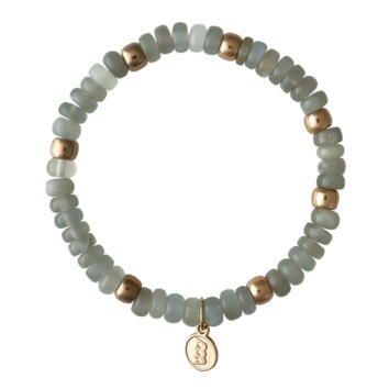Reflex Armband Mix 750 Roségold mit grauem Mondstein
