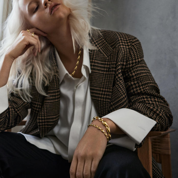 Reflect Armband 750 Gelbgold