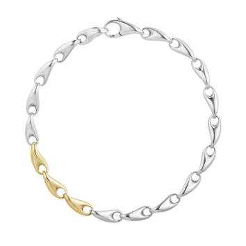 Reflect Armband 750 Gelbgold & 925 Silber