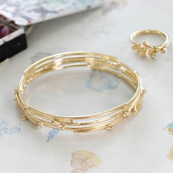 OL BoHo Armreif 750 Gelbgold mit Brillanten
