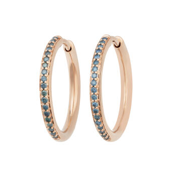 Bron Ohrringe Creolen Lux 750 Roségold Ø 20...