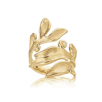 Forest Ring Large 750 Gelbgold mit Brillant