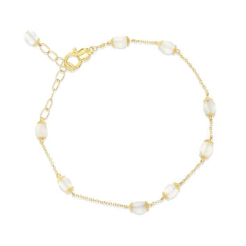 Dancing Amuleti Armband white desert 750 Gelbgold mit...