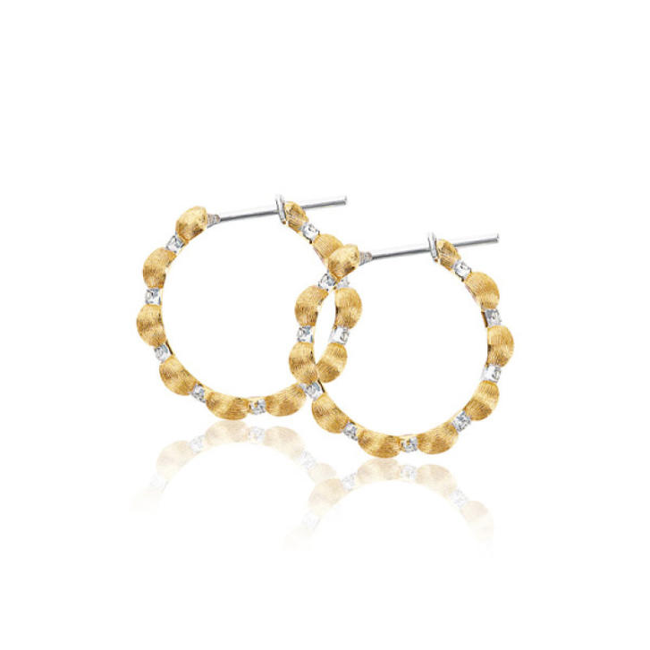 Dancing Elite Creolen 750 Gelbgold mit Brillanten