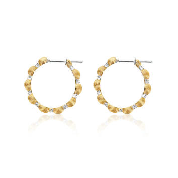 Dancing Elite Creolen 750 Gelbgold mit Brillanten