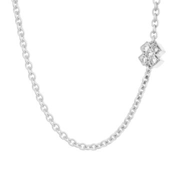 Bron Collier Joy 750 Weißgold einseitig mit Brillanten