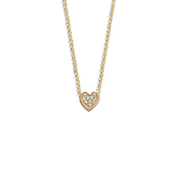 Herz Anhänger Pavé 750 Roségold mit...