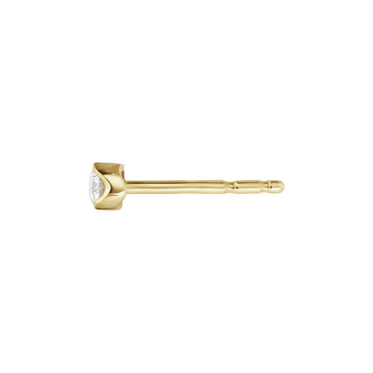 Signature Diamonds Solitaire Ohrstecker 750 Gelbgold mit Brillant, klein