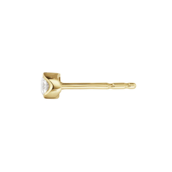 Signature Diamonds Solitaire Ohrstecker 750 Gelbgold mit Brillant, medium