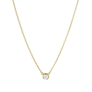Signature Diamonds Solitaire Anhänger 750 Gelbgold...