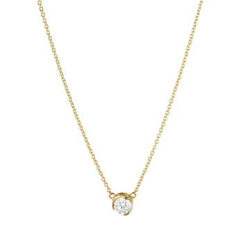 Signature Diamonds Solitaire Anhänger 750 Gelbgold...