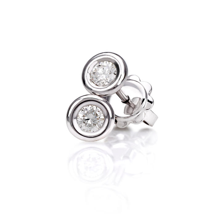 Argentum Collection Diamond Solitaire Ohrstecker 750 Weißgold mit Brillanten