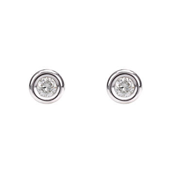 Argentum Collection Diamond Solitaire Ohrstecker 750...