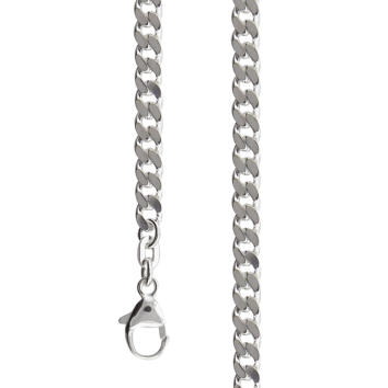 Argentum Collection Flachpanzerkette 925 Silber, B: 4 mm