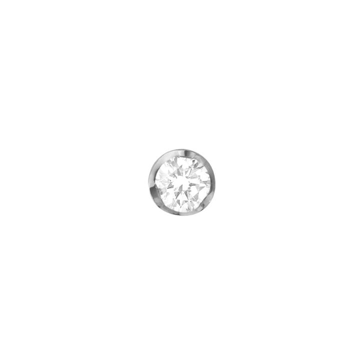 Signature Diamonds Solitaire Ohrstecker 750 Weißgold mit Brillant, medium