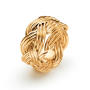 Braided Ring Large 750 Gelbgold