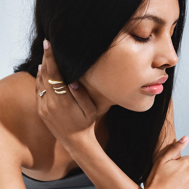 Mercy Twist Ring 750 Gelbgold