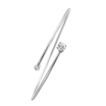 Argentum Collection flexibler Armreif 750 Weißgold...