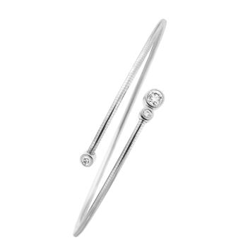 Argentum Collection flexibler Armreif 750 Weißgold...
