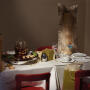 Mood Asia Tablett Edelstahl, Porzellan & Holz