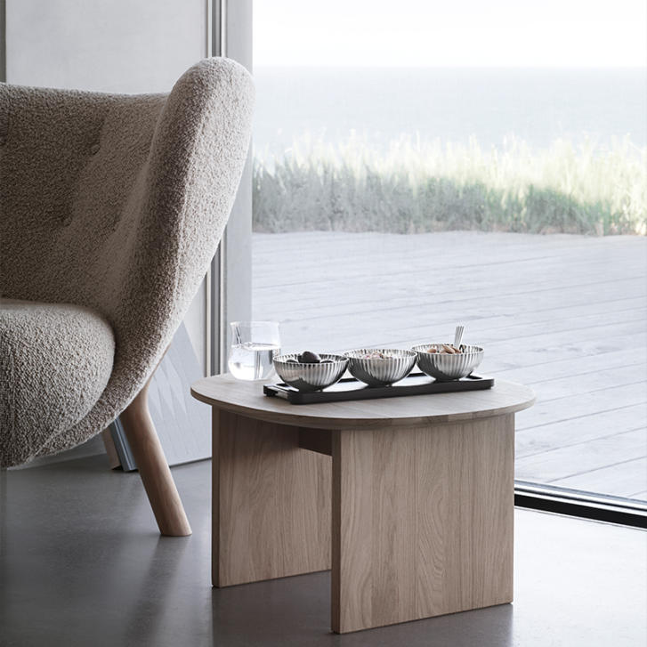 Bernadotte Triple Schalen Set Edelstahl & Holz