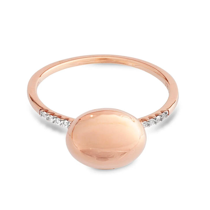 Sunset Ring 750 Roségold mit Brillanten