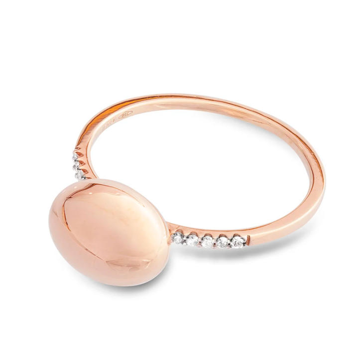 Sunset Ring 750 Roségold mit Brillanten