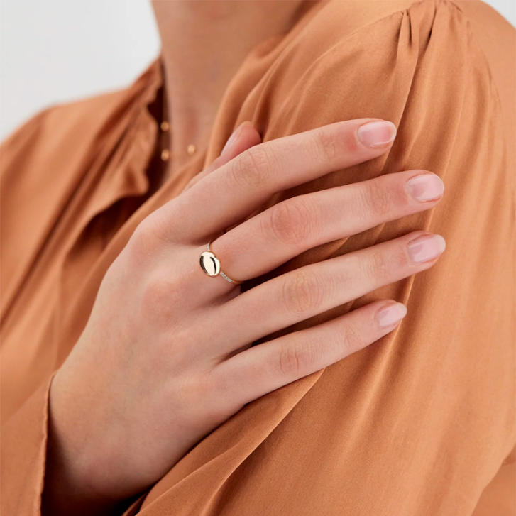 Sunset Ring 750 Roségold mit Brillanten