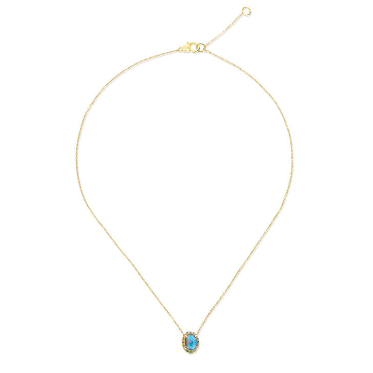 Dancing Reverse Anhänger 750 Gelbgold mit Farbedelsteinen