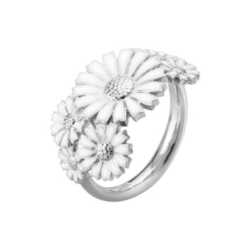 Daisy Ring layered 925 Silber rhodiniert