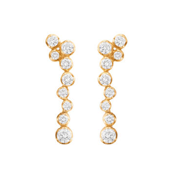 Signature Diamonds Ohrring 750 Gelbgold mit Brillanten