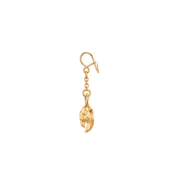 Young Fish Claw Ohrring Einhänger 750 Gelbgold