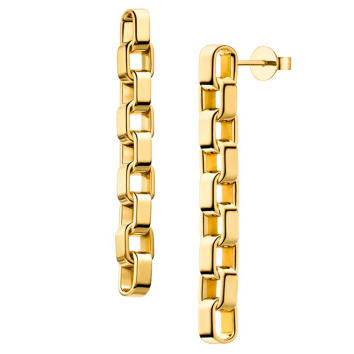 Perception Ohrringe 750 Gelbgold, lang