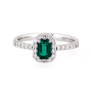 Argentum Collection Diamond Ring 750 Weißgold mit...