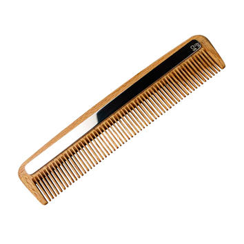 Curly Babykamm Buchenholz & 925 Silber Gravurplatte