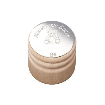 Memory Lockendose Buchenholz & 925 Silber...
