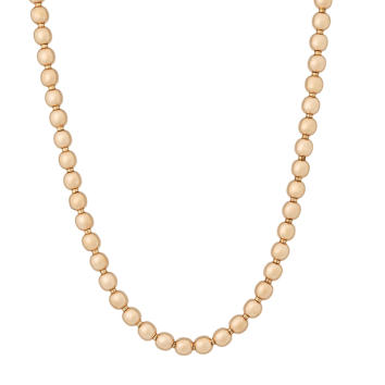Bron Lux Kugel Collier 750 Roségold, B: 5 mm
